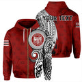 Custom Hawaii Hoodie Farrington High Tribal Kakau Zip Hoodie