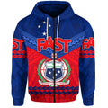Custom Samoa FAST Party Zip Hoodie Simple Style LT8