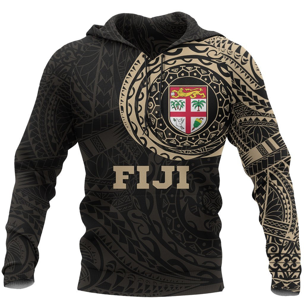Fiji Hoodie Fiji Flag Polynesian Tattoo Style