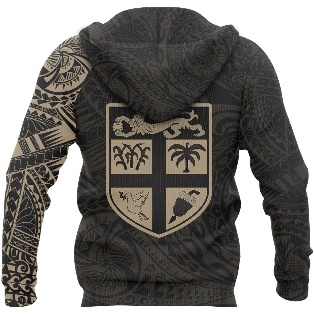 Fiji Hoodie Fiji Flag Polynesian Tattoo Style