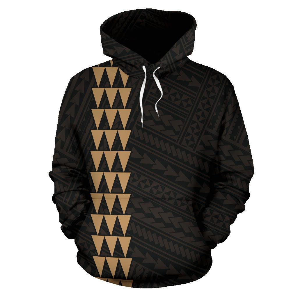 Polynesian Kakau Seal of Hawaii Custom Hoodie Gold