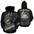American Samoa Polynesian Eagle All Over Custom Zip up Hoodie