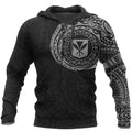 Custom Polynesian Hoodie Kanaka Maoli Flag Polynesian Tattoo Style Special Version
