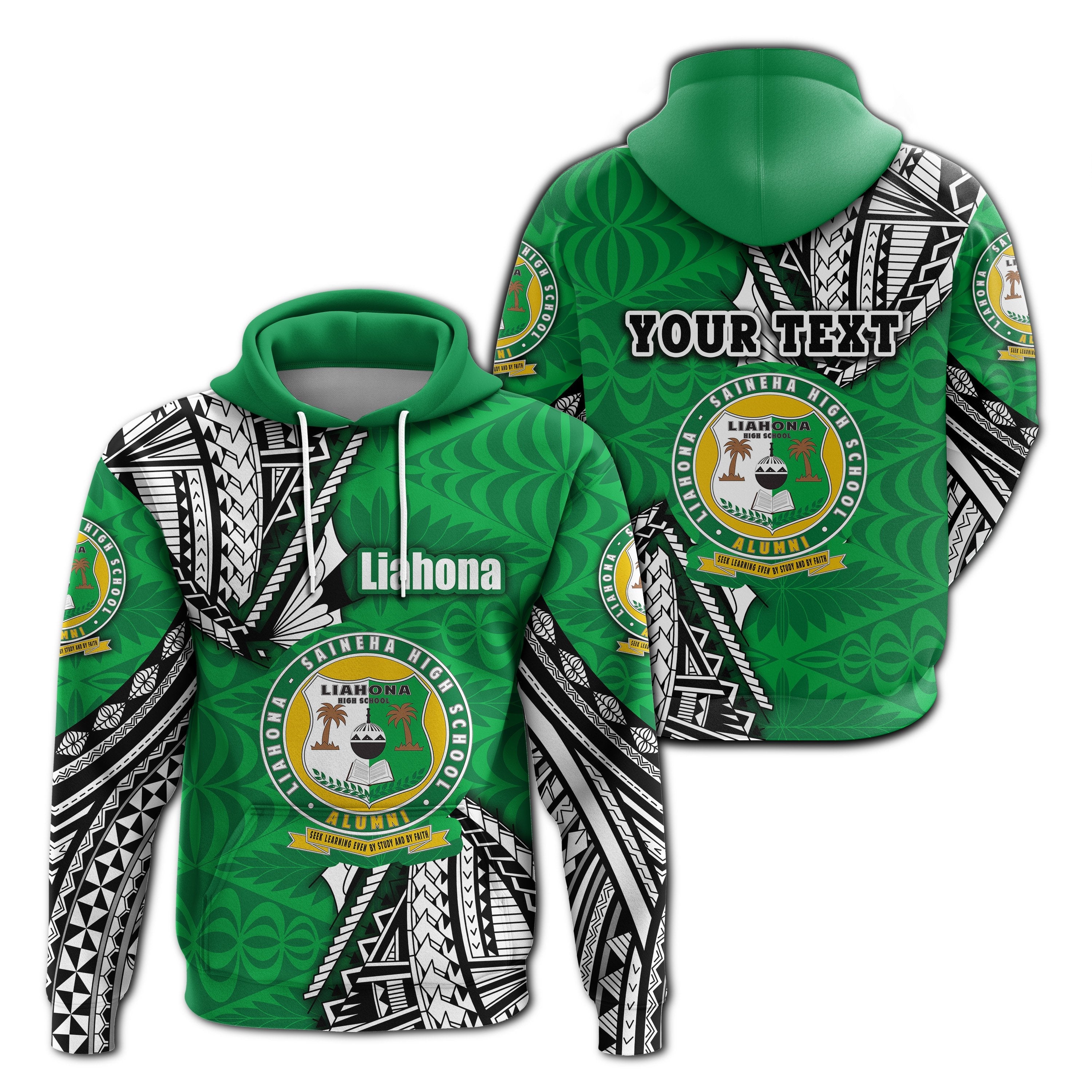 Custom Liahona Tonga Hoodie Polynesian Style