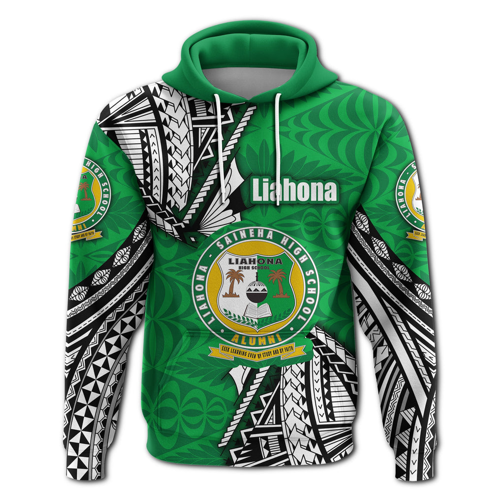 Custom Liahona Tonga Hoodie Polynesian Style