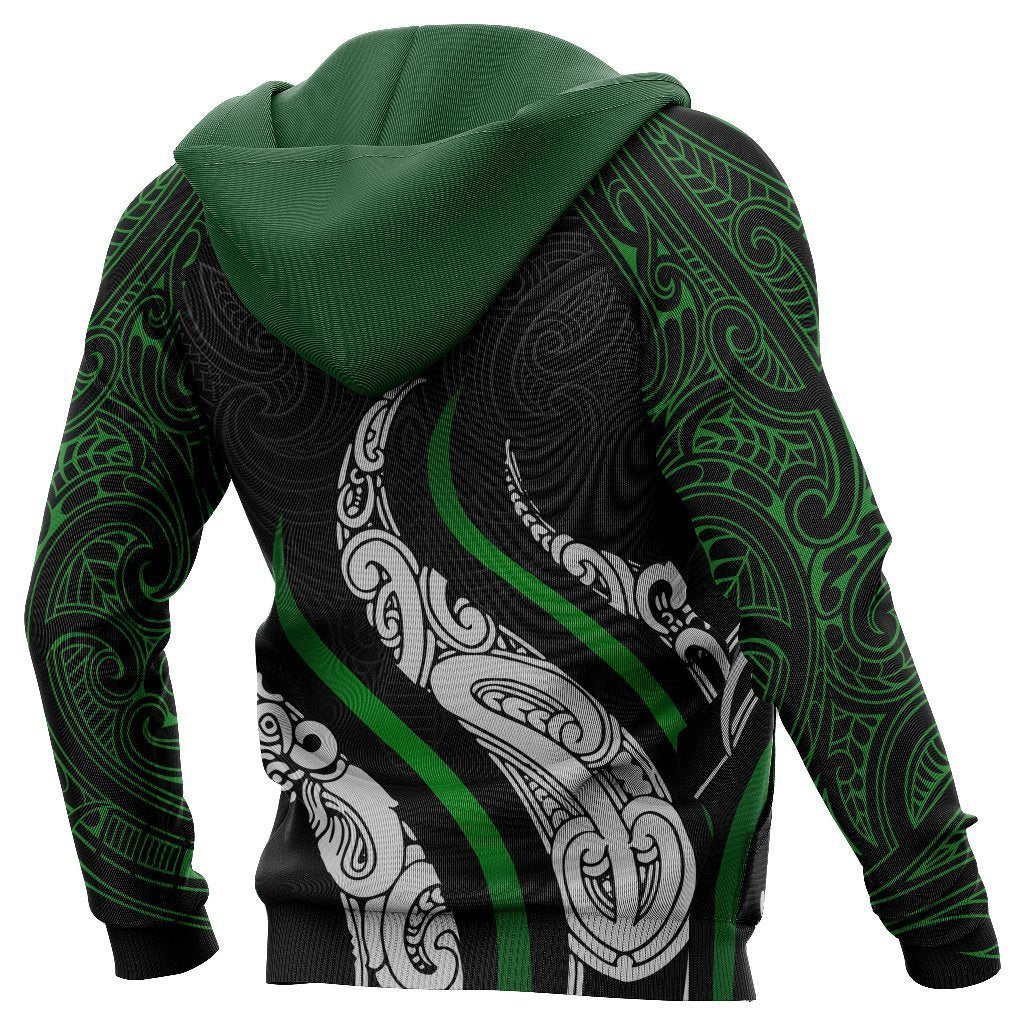 New Zealand Maori Hoodie, Aotearoa Koru Fire Style Hoodie