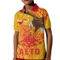 Personalized American Samoa Fautasi Race Kid Polo Shirt Aeto Pago Pago with Eagle Samoan Tribal Patterns LT03