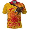 Personalized American Samoa Fautasi Race Polo Shirt Aeto Pago Pago with Eagle Samoan Tribal Patterns LT03