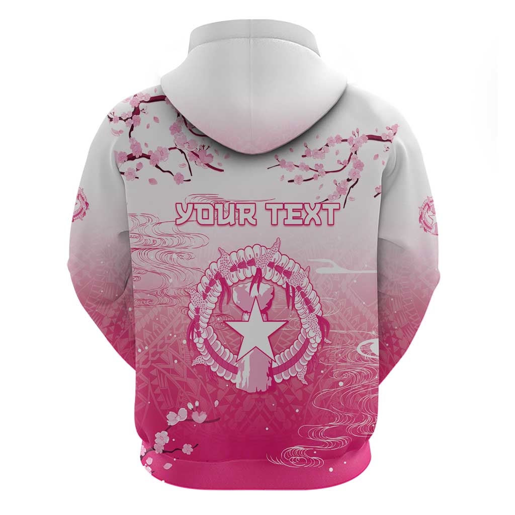 Personalized Sakura Marianas Hoodie CNMI Seal LT05
