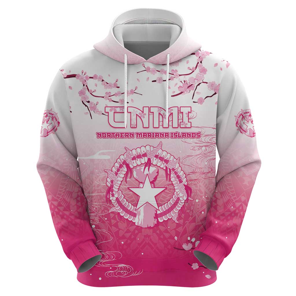 Personalized Sakura Marianas Hoodie CNMI Seal LT05