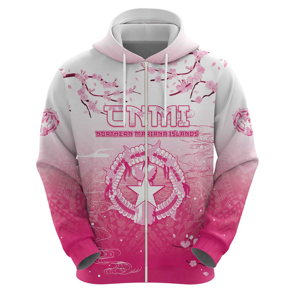 Personalized Sakura Marianas Hoodie CNMI Seal LT05