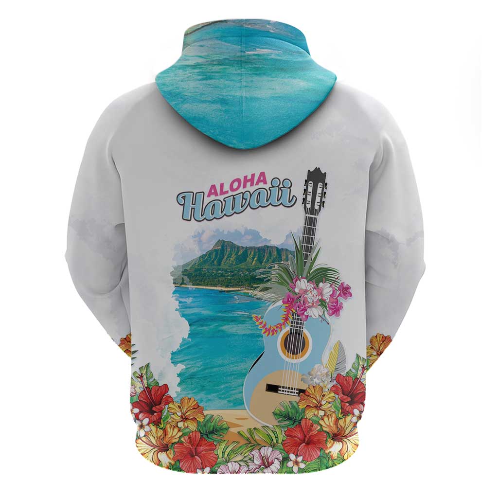 Aloha Hawaii Waikiki Beach Landscape Zip Hoodie LT05