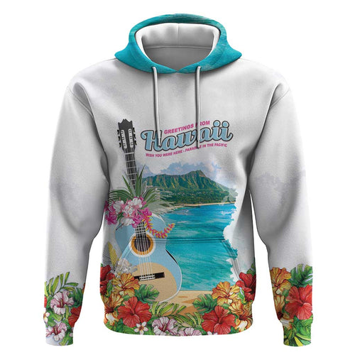 Aloha Hawaii Waikiki Beach Landscape Zip Hoodie LT05