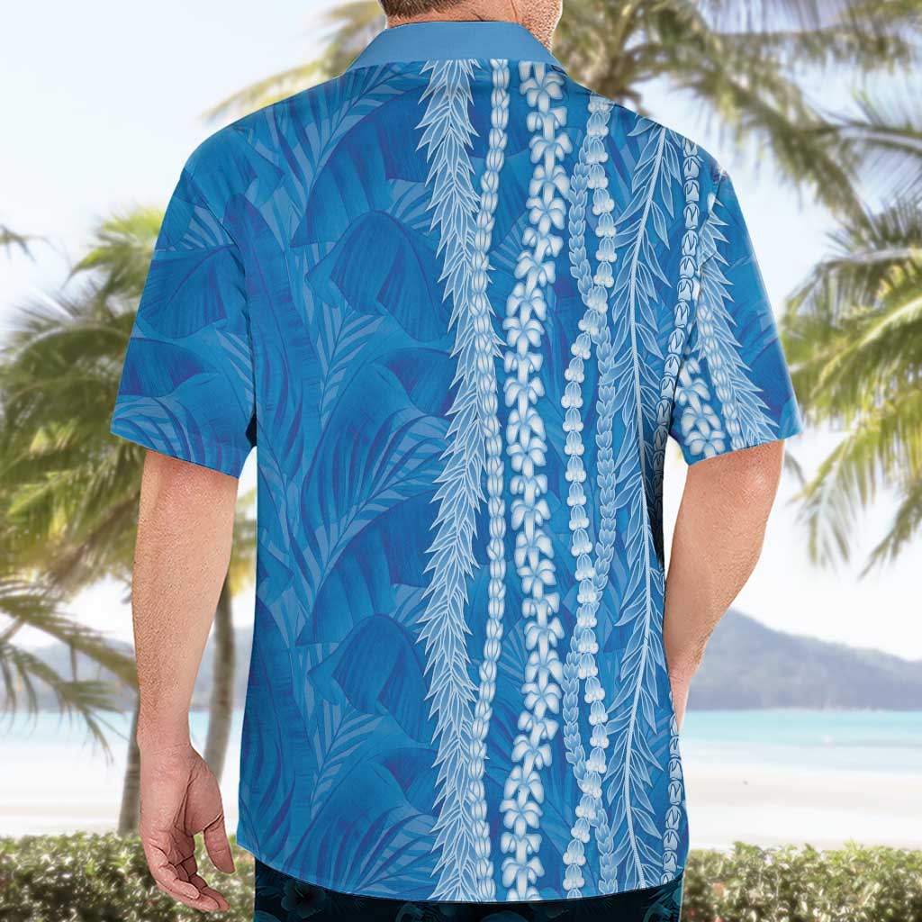 Hawaii Prince Kuhio Hawaiian Shirt Blue Hawaiian Lau Maia With Leis LT05