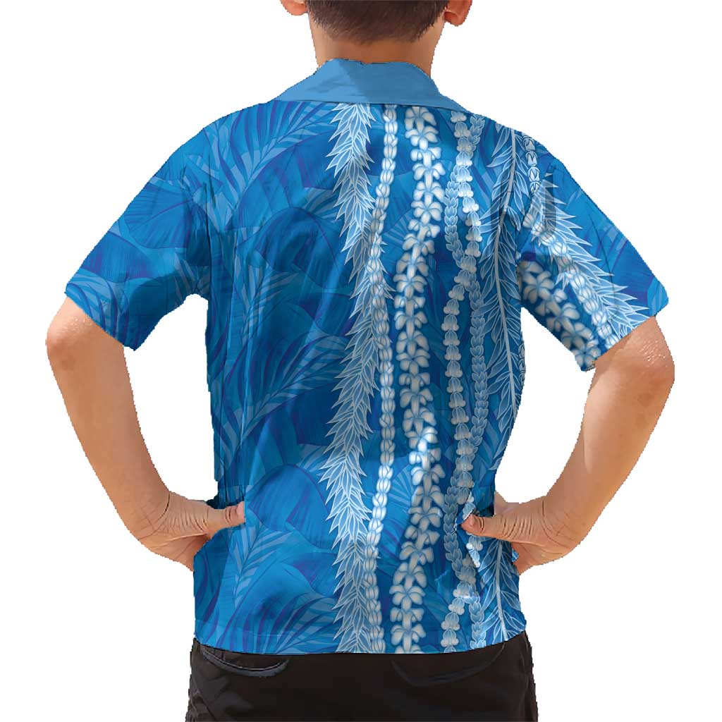 Hawaii Prince Kuhio Hawaiian Shirt Blue Hawaiian Lau Maia With Leis LT05