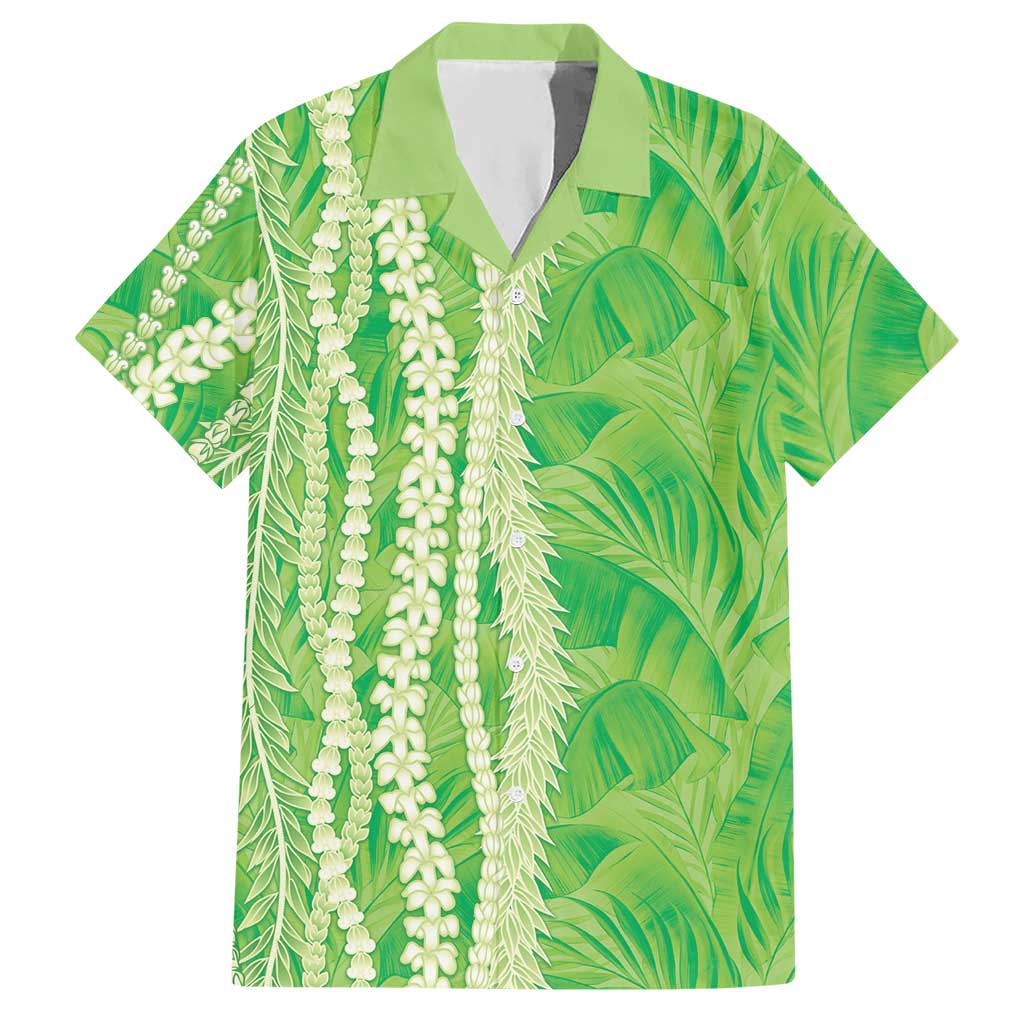 Hawaii Prince Kuhio Hawaiian Shirt Lime Green Hawaiian Lau Maia With Leis LT05