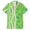 Hawaii Prince Kuhio Hawaiian Shirt Lime Green Hawaiian Lau Maia With Leis LT05
