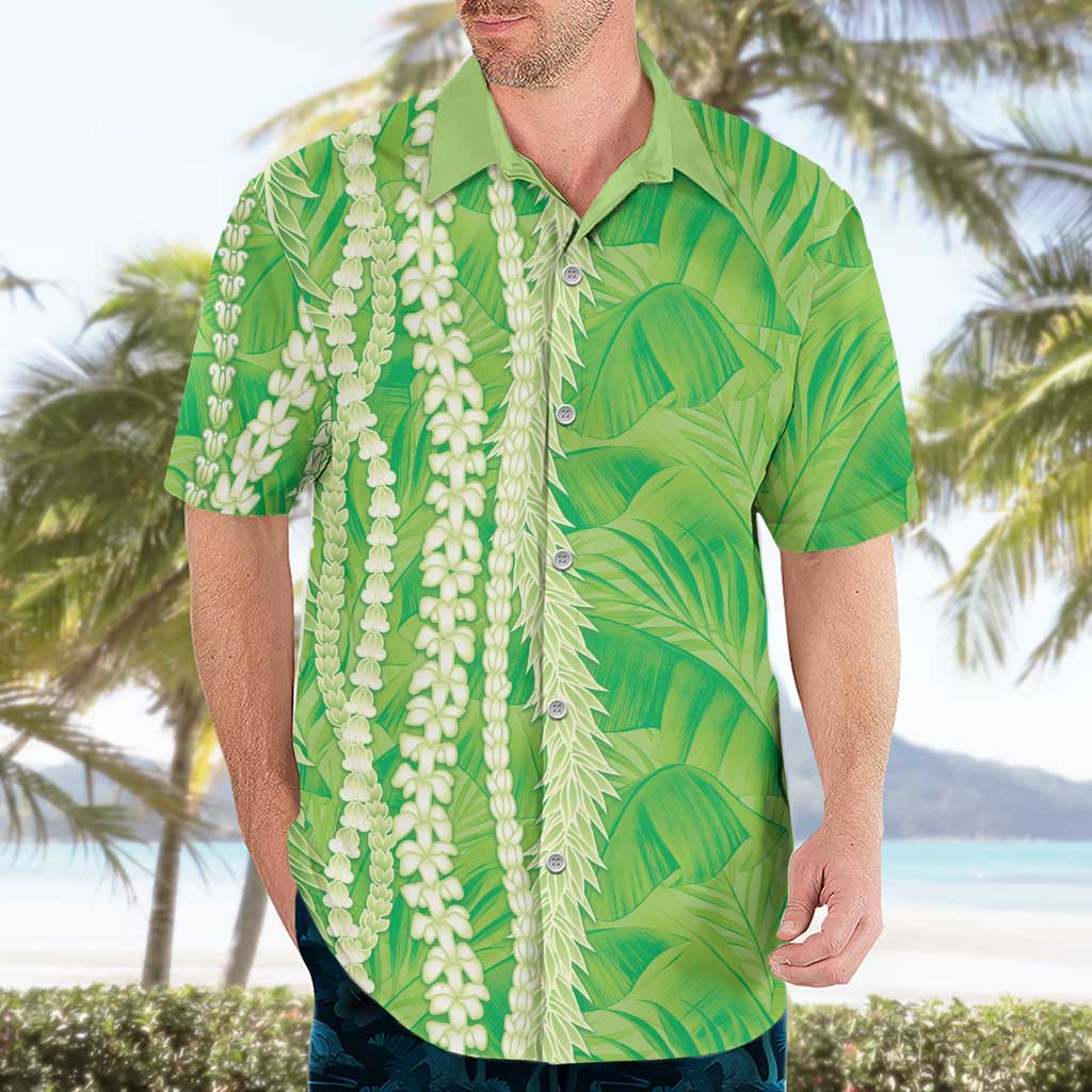 Hawaii Prince Kuhio Hawaiian Shirt Lime Green Hawaiian Lau Maia With Leis LT05