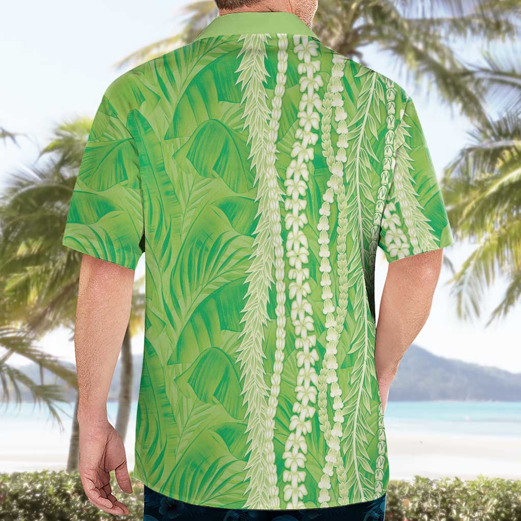 Hawaii Prince Kuhio Hawaiian Shirt Lime Green Hawaiian Lau Maia With Leis LT05