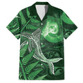 New Zealand Matariki Hawaiian Shirt Maori Koru With Humpback Whale Green LT05