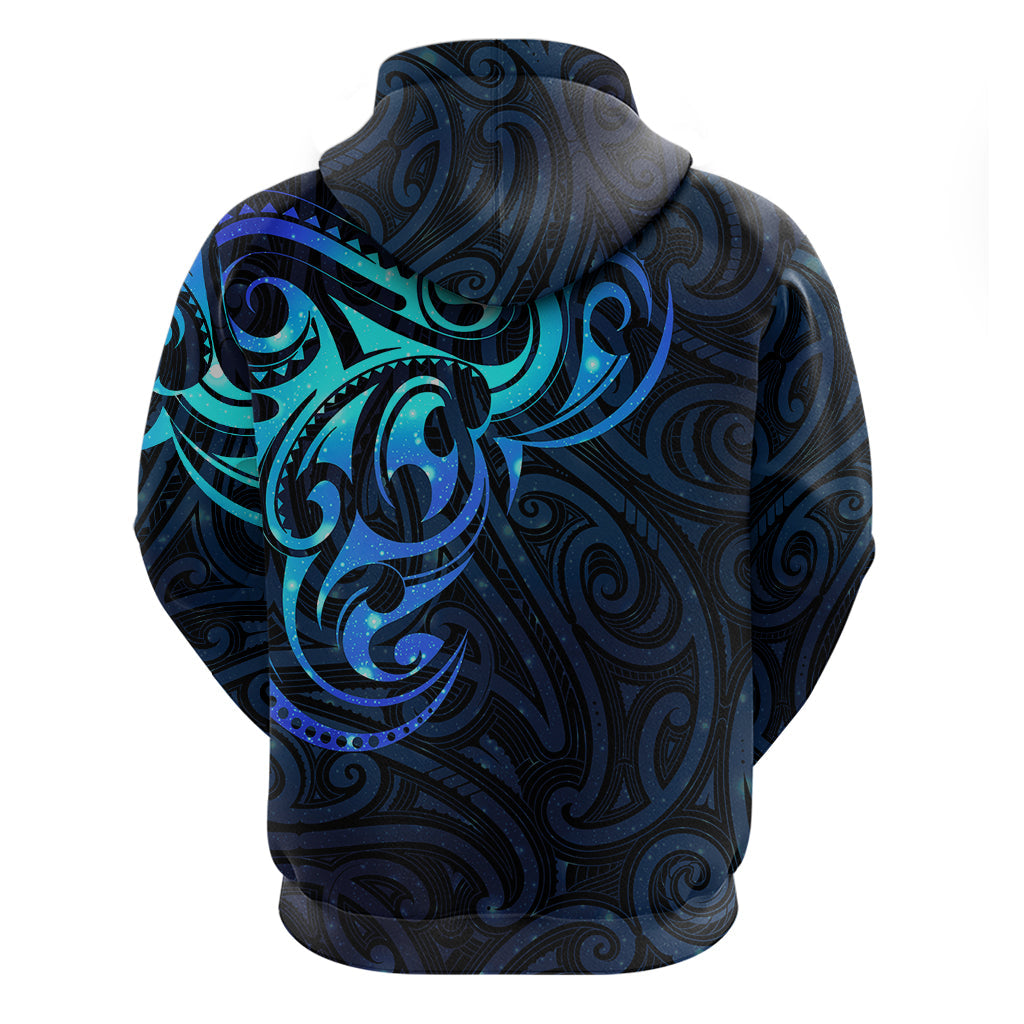 Matariki New Zealand Hoodie Maori New Year Galaxy Sky Blue LT6