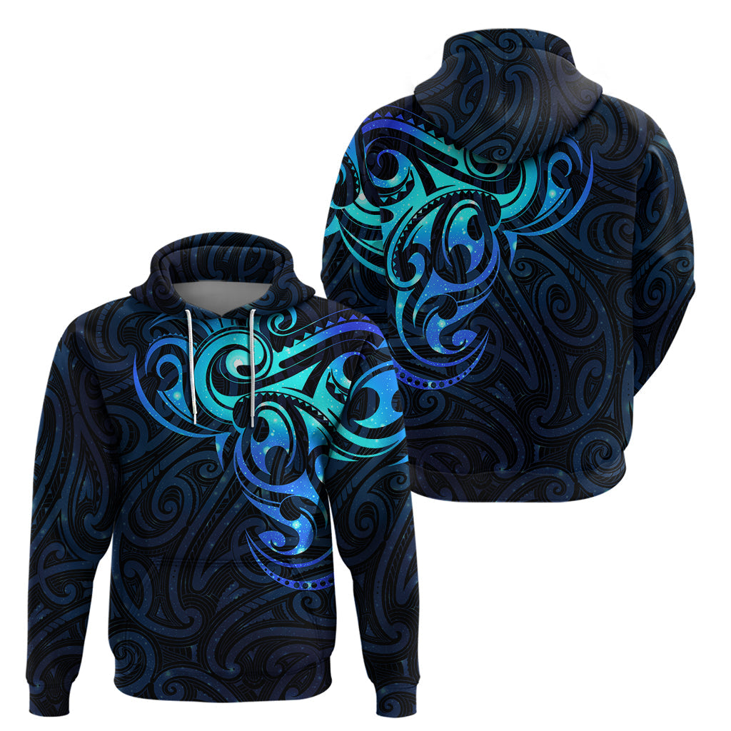 Matariki New Zealand Hoodie Maori New Year Galaxy Sky Blue LT6