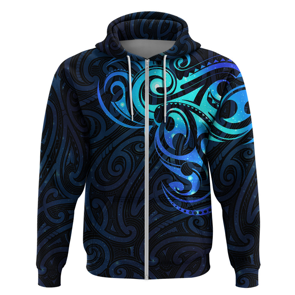 Matariki New Zealand Hoodie Maori New Year Galaxy Sky Blue LT6