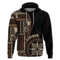 Samoa Siapo Motif Hoodie Classic Style - Black Ver LT7