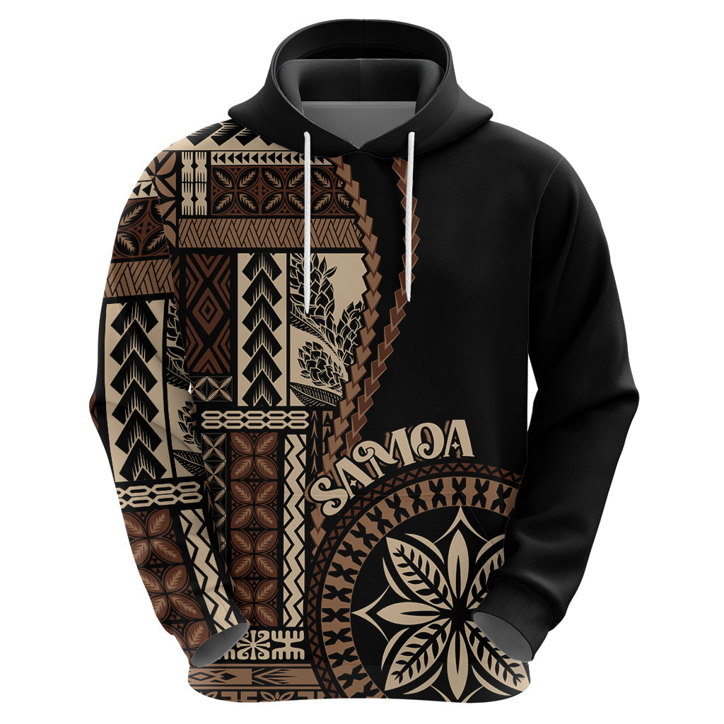 Samoa Siapo Motif Hoodie Classic Style - Black Ver LT7