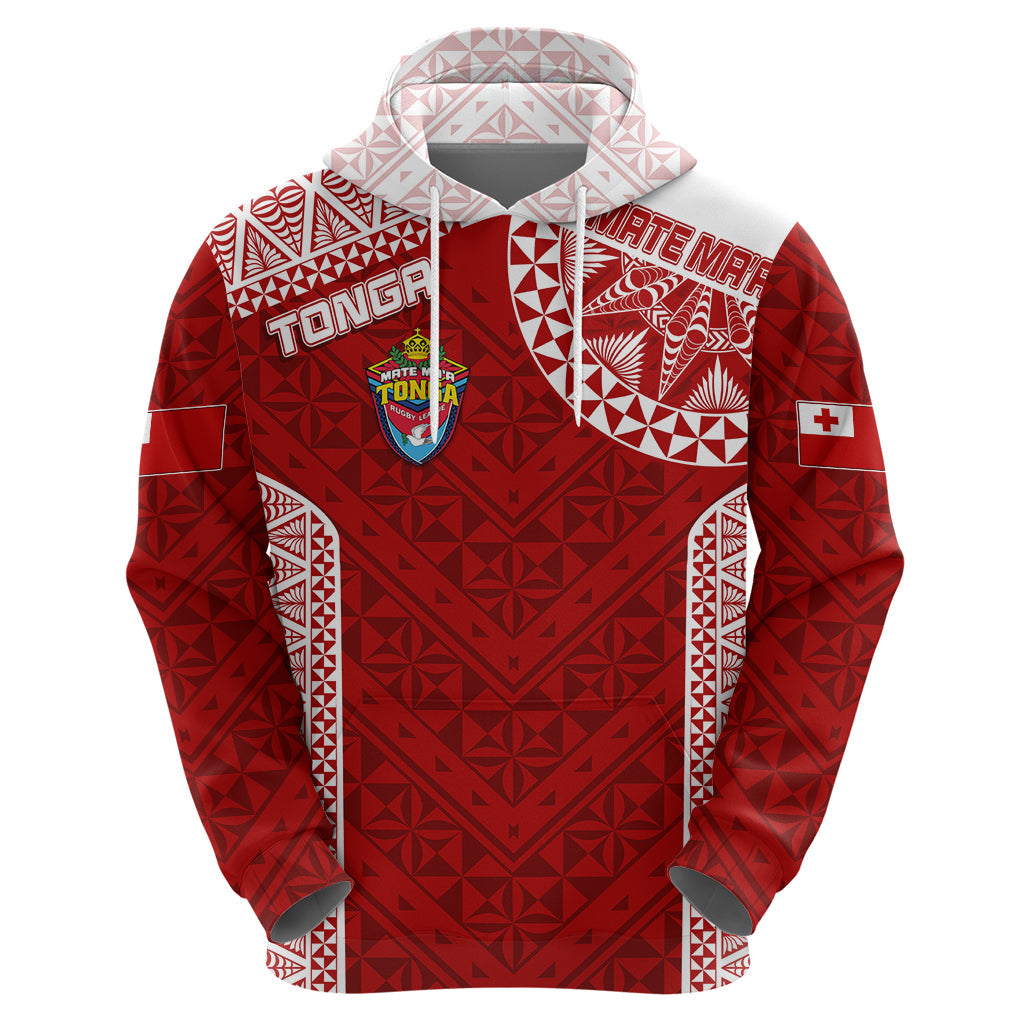 Personalised Tonga Rugby Hoodie Mate Ma'a Tonga Champions LT7