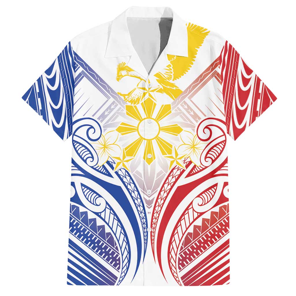 Philippines Tribal Sun Personalized Hawaiian Shirt Hunting Eagle LT7