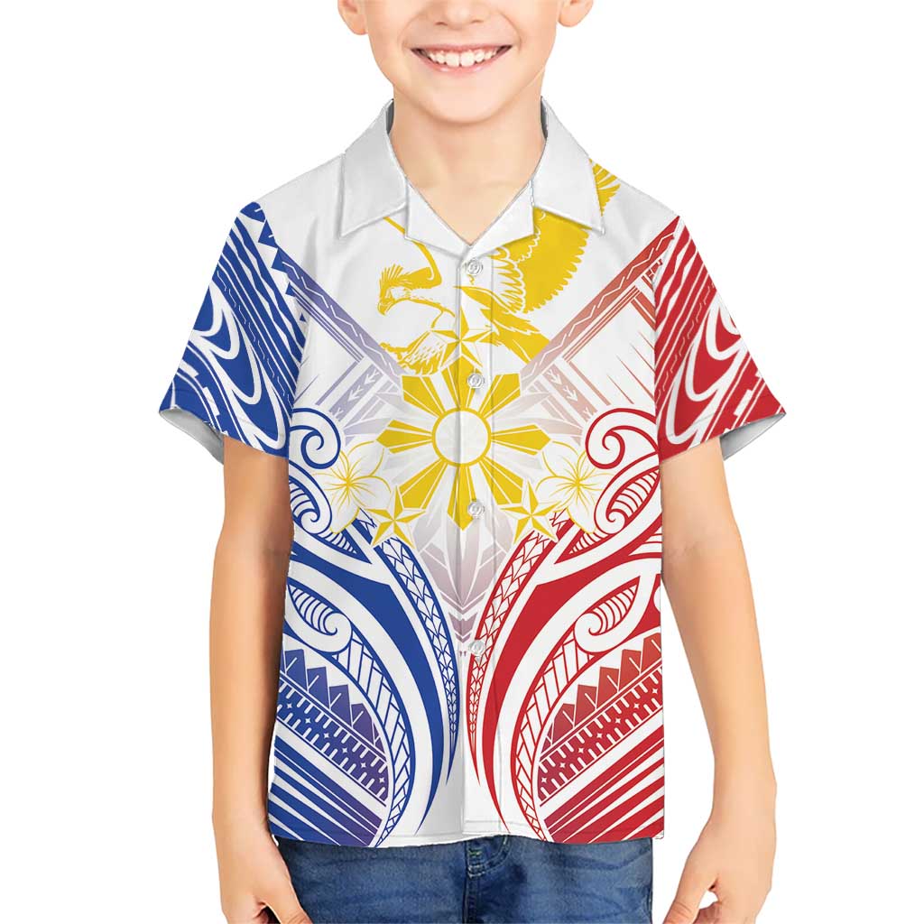 Philippines Tribal Sun Personalized Hawaiian Shirt Hunting Eagle LT7