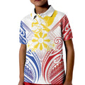 Philippines Tribal Sun Personalized Kid Polo Shirt Hunting Eagle LT7