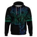 Filipino Sun Tribal Tattoo Hoodie Philippines Inspired Barong Blue Art LT9
