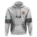 Custom Fiji Rugby Hoodie 2023 Go Fijian Tapa Pattern World Cup LT14