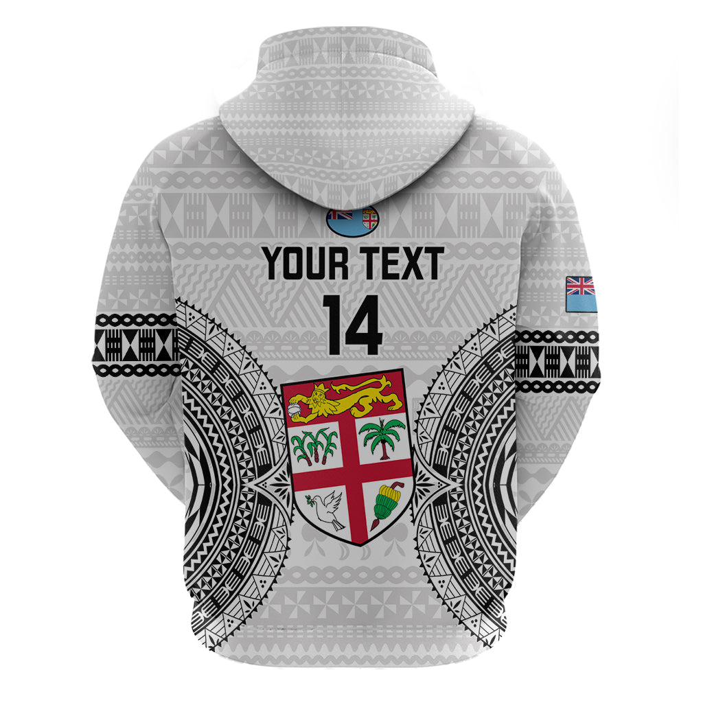 Custom Fiji Rugby Hoodie 2023 Go Fijian Tapa Pattern World Cup LT14