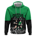 New Zealand and Ireland Rugby Custom Hoodie Chicago 2025 Go All Black Shamrocks LT14