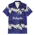 Personalised Cook Islands Pukapuka Hawaiian Shirt Tiare Maori Polynesian Waves Tattoo LT14