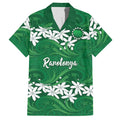 Personalised Cook Islands Rarotonga Hawaiian Shirt Tiare Maori Polynesian Waves Tattoo LT14