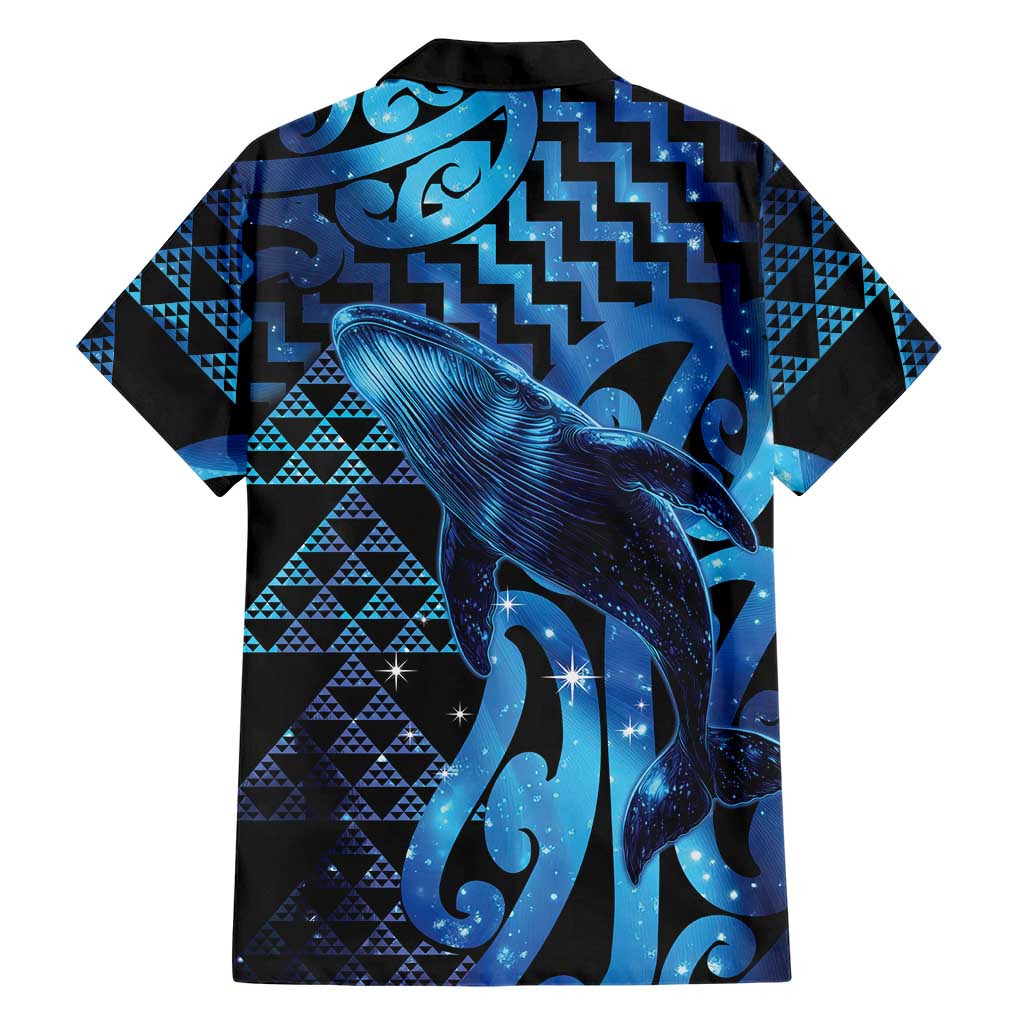 Humpback Whale Matariki New Zealand Hawaiian Shirt NZ Maori Paikea Poutama Luxury Blue LT14