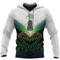 Maori Manaia New Zealand Hoodie Rasta
