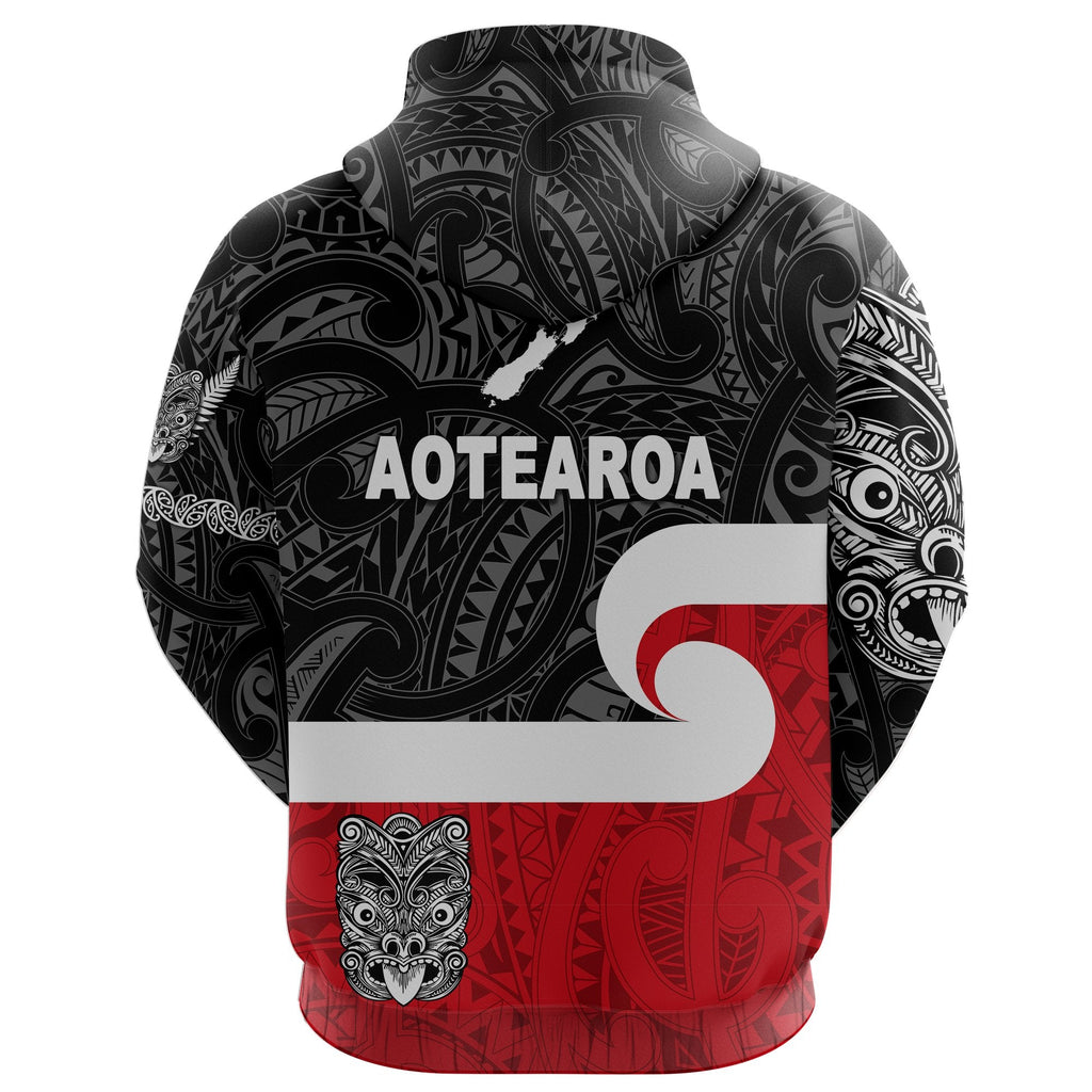 Maori Aotearoa Haka Hoodie New Zealand Simple LT8