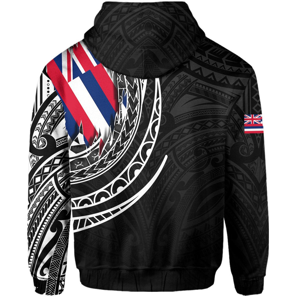 Hawaii King Flag Polynesian Hoodie Tity Style