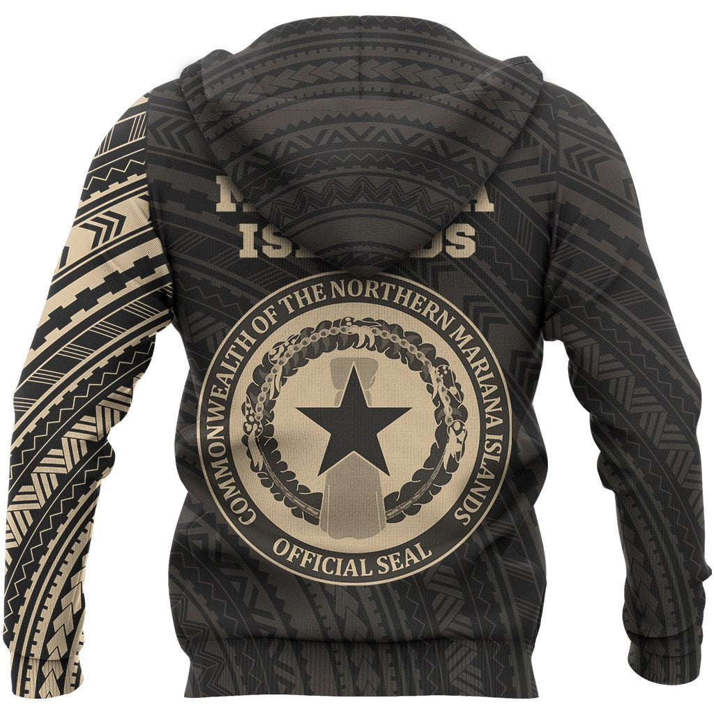 Northern Mariana Islands Micronesia Hoodie Northern Mariana Islands Micronesia Flag Polynesian Tattoo Style