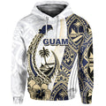 Custom Guam Fish Hook Hoodie White Style LT6