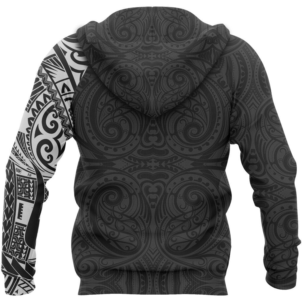 New Zealand Rugby Hoodie, Maori Tattoo Pullover Hoodie