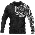 New Zealand Rugby Hoodie, Maori Tattoo Pullover Hoodie
