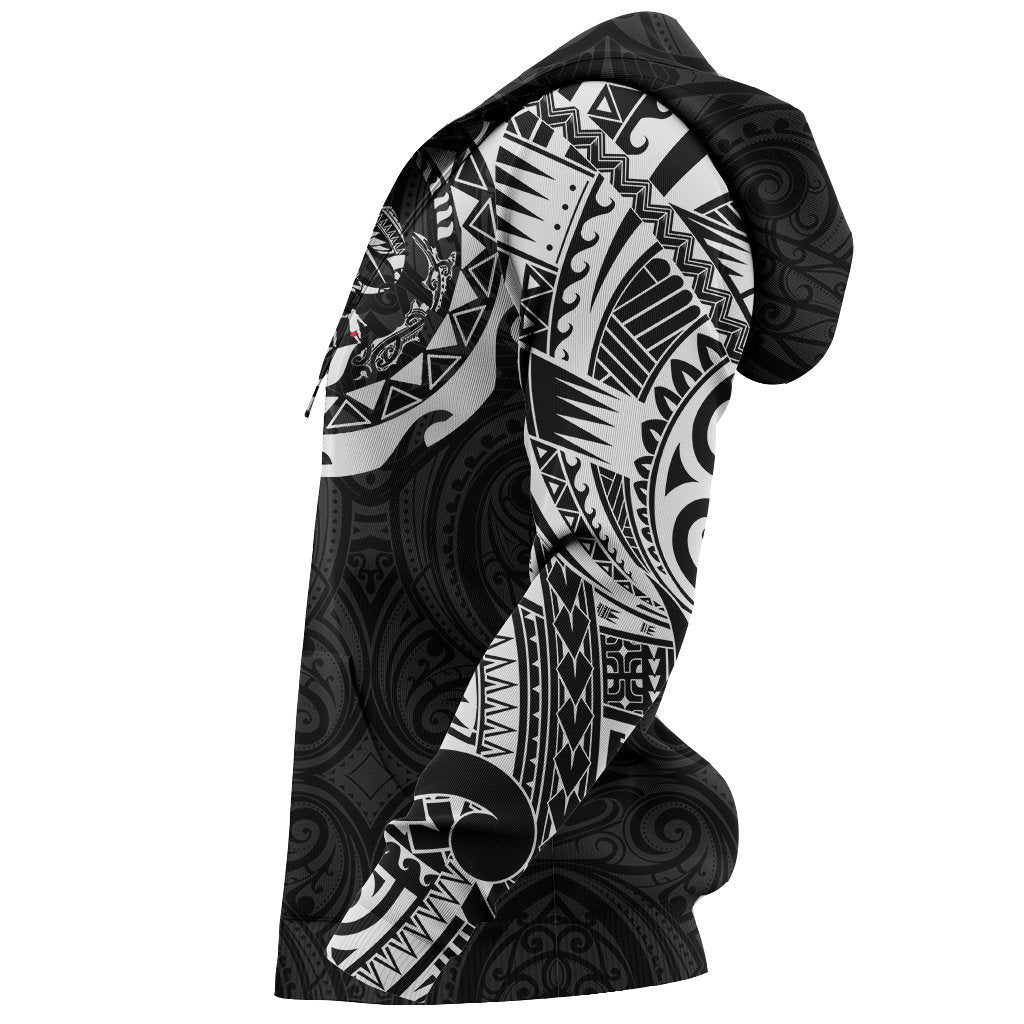 New Zealand Rugby Hoodie, Maori Tattoo Pullover Hoodie