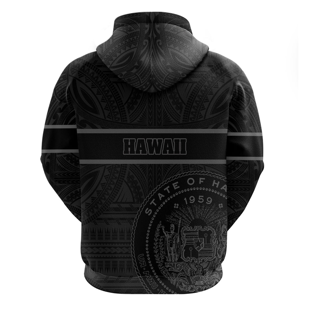Polynesian Kakau Kanaka Seal of Hawaii Hoodie Gray