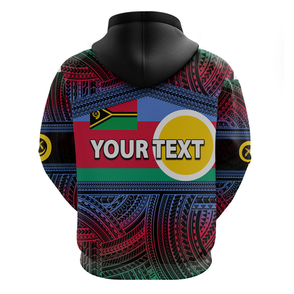 Custom Shefa Province Hoodie of Vanuatu Polynesian Patterns LT6